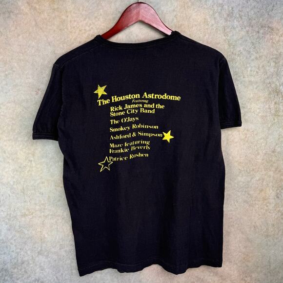 VTG 1981 SuperFest Rnb/Soul Concert T Shirt Sz L Black Rick James Houston Retro - Picture 3 of 7